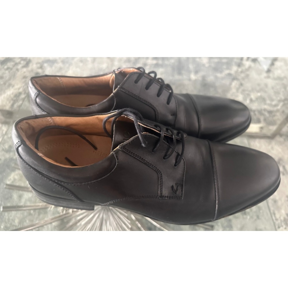 Vionic Shane leather Mens black shoes sz 11